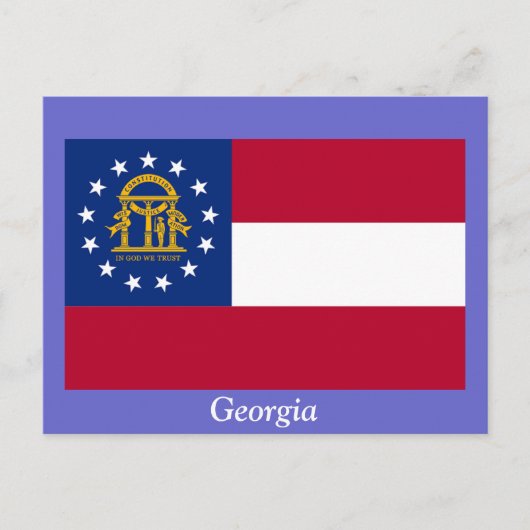 vlag van Georgië Briefkaart (Voorkant)