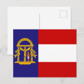 vlag van Georgië Briefkaart (Voorkant / Achterkant)