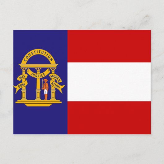 vlag van Georgië Briefkaart (Voorkant)