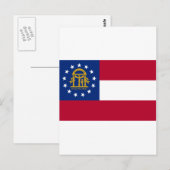 vlag van Georgië Briefkaart (Voorkant / Achterkant)