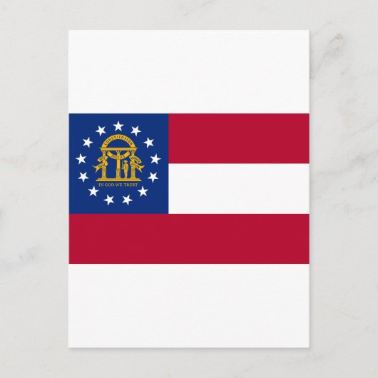 vlag van Georgië Briefkaart (Voorkant)