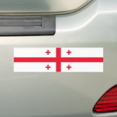 Vlag van Georgië Bumpersticker (Op auto)