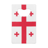 Vlag van Georgië Creditkaart Flessenopener (Achterkant)