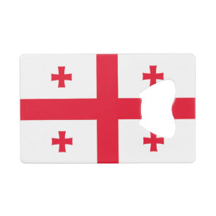 Vlag van Georgië Creditkaart Flessenopener