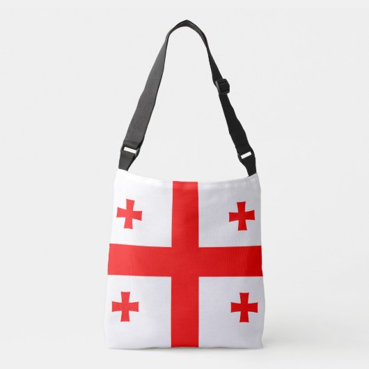 Vlag van Georgië Crossbody Tas (Voorkant)