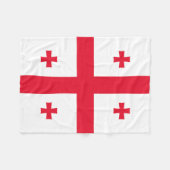 Vlag van Georgië Fleece Deken (Voorkant (Horizontaal))