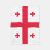 Vlag van Georgië Fleece Deken (Voorkant)