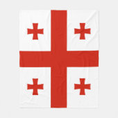 Vlag van Georgië Fleece Deken (Voorkant)