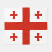 Vlag van Georgië Fleece Deken (Voorkant (Horizontaal))