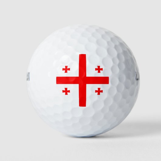 Vlag van Georgië Golfballen (Voorkant)