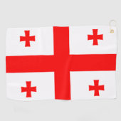 Vlag van Georgië Golfhanddoek (Horizontaal)