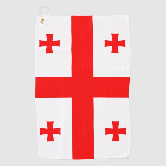 Vlag van Georgië Golfhanddoek (Voorkant)
