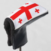 Vlag van Georgië Golfheadcover (3/4 voorkant)