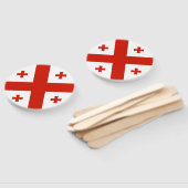 Vlag van Georgië Handwaaier (Niet-gemonteerd)