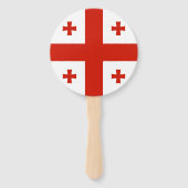 Vlag van Georgië Handwaaier (Voorkant)