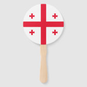 Vlag van Georgië Handwaaier (Achterkant)