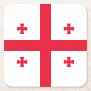 Vlag van Georgië Kartonnen Onderzetters