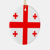 Vlag van Georgië Keramisch Ornament (Rechts)