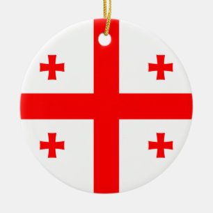 Vlag van Georgië Keramisch Ornament