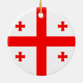 Vlag van Georgië Keramisch Ornament (Achterkant)