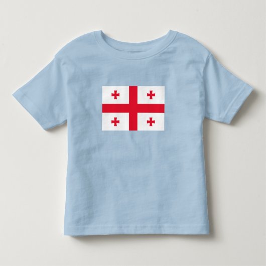 Vlag van Georgië Kinder Shirts (Voorkant)