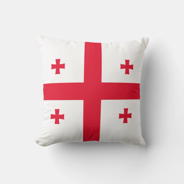 Vlag van Georgië Kussen (Voorkant)