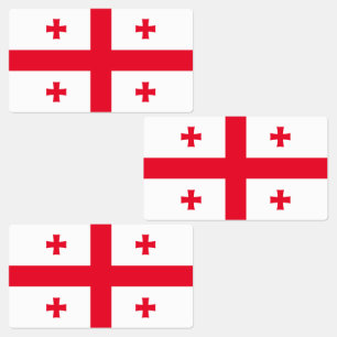 Vlag van Georgië Labels