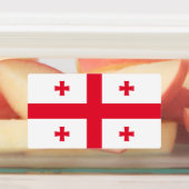 Vlag van Georgië Labels (Aangebracht)