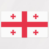 Vlag van Georgië Labels (Design 1)