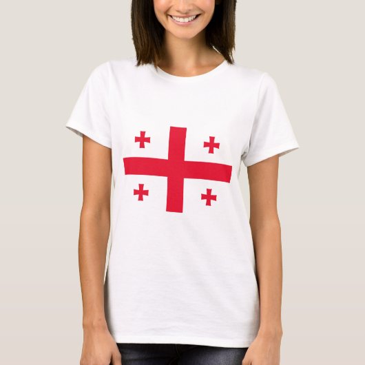 vlag van Georgië (land) T-shirt (Voorkant)