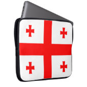 Vlag van Georgië Laptop Sleeve (Voorkant Rechts)