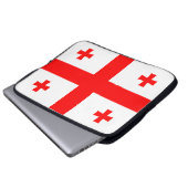 Vlag van Georgië Laptop Sleeve (Voorkant onderkant)