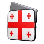 Vlag van Georgië Laptop Sleeve (Voorkant Links)