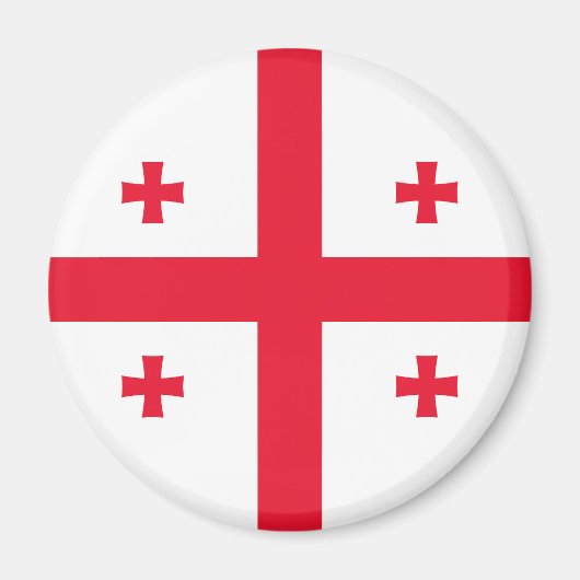 Vlag van Georgië Magneet (Voorkant)