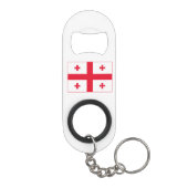 Vlag van Georgië Mini Flessenopener (Achterkant)
