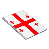 Vlag van Georgië Notitieboek (Rechterzijde)