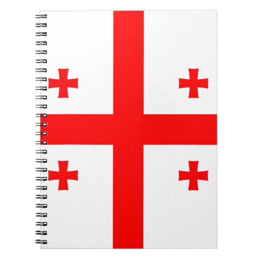Vlag van Georgië Notitieboek (Voorkant)