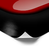 vlag van Georgië Perfect Poster (Hoek)