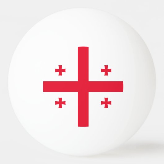 Vlag van Georgië Pingpongbal (Voorkant)