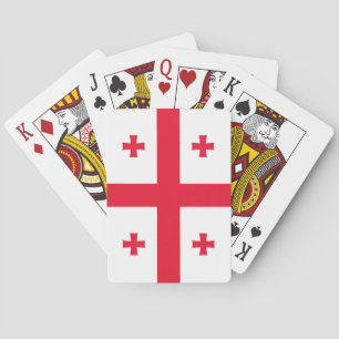 Vlag van Georgië Pokerkaarten