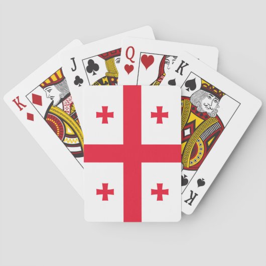 Vlag van Georgië Pokerkaarten (Achterkant)