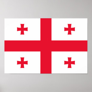 Vlag van Georgië Poster
