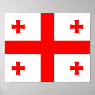 Vlag van Georgië Poster