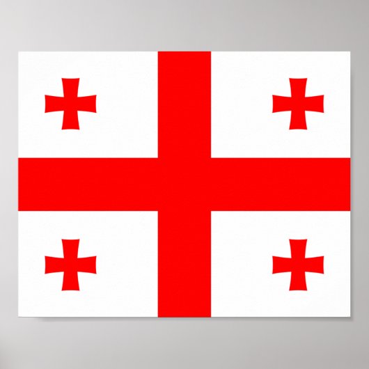 Vlag van Georgië Poster (Voorkant)