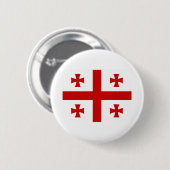 vlag van Georgië Ronde Button 5,7 Cm (Voorkant /achterkant)