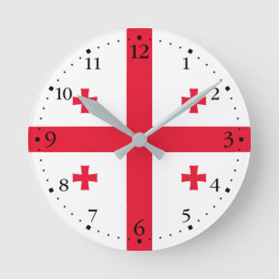Vlag van Georgië Ronde Klok