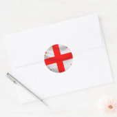 Vlag van Georgië Ronde Sticker (Envelop)