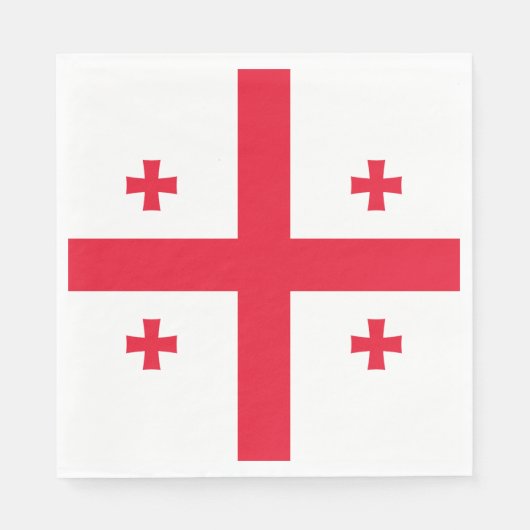 Vlag van Georgië Servet (Voorkant)
