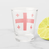 Vlag van Georgië Shot Glas (Achterkant)