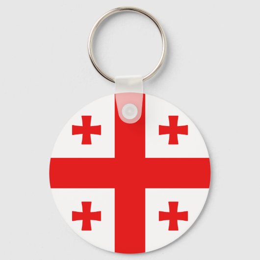 vlag van Georgië Sleutelhanger (Achterkant)